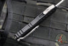 Microtech Cypher II 2024- Single Edge- Black Handle- Apocalyptic Plain Edge Blade 1241-10 AP