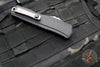 Microtech Cypher II 2024- Single Edge- Black Handle- Apocalyptic Plain Edge Blade 1241-10 AP