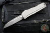 Microtech Cypher II 2024- Single Edge- Natural Clear Finished Handle- Apocalyptic Plain Edge Blade 1241-10 APNC