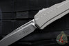 Microtech Cypher II 2024- Single Edge- Natural Clear Finished Handle- Apocalyptic Plain Edge Blade 1241-10 APNC