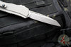 Microtech Cypher II 2024- Single Edge- Natural Clear Finished Handle- Apocalyptic Plain Edge Blade 1241-10 APNC