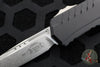 Microtech Cypher II- Single Edge- Black Handle- Stonewash Plain Edge Blade 1241-10
