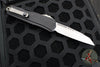 Microtech Cypher II- Single Edge- Black Handle- Stonewash Plain Edge Blade 1241-10
