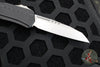 Microtech Cypher II- Single Edge- Black Handle- Stonewash Plain Edge Blade 1241-10
