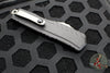 Microtech Cypher II- Single Edge- Black Handle- Stonewash Plain Edge Blade 1241-10
