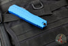 Microtech Cypher II- Single Edge- Blue Handle- Black Part Serrated Edge Blade 1241-2 BL