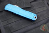 Microtech Cypher II- Double Edge- Blue Finished Handle- Apocalyptic Plain Edge Blade 1242-10 APBL