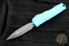 Microtech Cypher II- Double Edge- Turquoise Finished Handle- Apocalyptic Plain Edge Blade 1242-10 APTQ