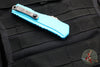Microtech Cypher II- Double Edge- Turquoise Finished Handle- Apocalyptic Plain Edge Blade 1242-10 APTQ