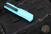 Microtech Cypher II- Double Edge- Turquoise Handle- Black Plain Edge Blade 1242-1 TQ