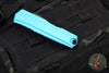 Microtech Cypher II- Double Edge- Turquoise Handle- Black Plain Edge Blade 1242-1 TQ