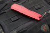Microtech Cypher II- Double Edge- Red Handle- Black Part Serrated Edge Blade 1242-2 RD