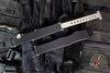 Microtech Halo III- Single Edge- Marfione Select- Clip Point- Black Handle- Stonewash Blade 1250-10 MS1