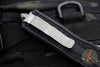 Microtech Scarab II- Single Edge- Black Handle- Apocalyptic Blade 1278-10 AP