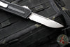Microtech Scarab II- Single Edge- Black Handle- Stonewash Part Serrated Edge Blade 1278-11