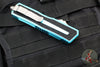 Microtech Scarab II- Single Edge- Turquoise Handle- Stonewash Part Serrated Edge Blade 1278-11 TQ
