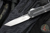 Microtech Scarab II- Tanto Edge- Black Finished Handle- Stonewash Plain Edge Blade 1279-10