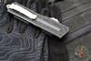 Microtech Scarab II- Tanto Edge- Black Finished Handle- Stonewash Plain Edge Blade 1279-10