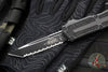 Microtech Scarab II- Tanto Edge- Tactical- Black Finished Handle- Black Full Serrated Edge Blade 1279-3 T
