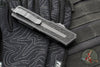 Microtech Scarab II- Tanto Edge- Tactical- Black Finished Handle- Black Full Serrated Edge Blade 1279-3 T
