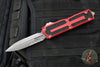Microtech Scarab II- Double Edge- Red Handle- Apocalyptic Part Serrated Edge Blade 1280-11 APRD