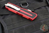 Microtech Scarab II- Double Edge- Red Handle- Apocalyptic Part Serrated Edge Blade 1280-11 APRD