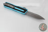 Microtech Scarab II- Double Edge- Turquoise Handle- Apocalyptic Part Serrated Edge Blade 1280-11 APTQ