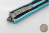 Microtech Scarab II- Double Edge- Turquoise Handle- Apocalyptic Part Serrated Edge Blade 1280-11 APTQ