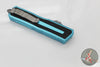 Microtech Scarab II- Double Edge- Turquoise Handle- Apocalyptic Part Serrated Edge Blade 1280-11 APTQ