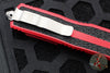 Microtech Scarab II- Double Edge- Red Handle- Apocalyptic Full Serrated Edge Blade 1280-12 APRD