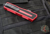 Microtech Scarab II- Gen III- Double Edge- Red Handle- Black Part Serrated Edge Blade 1280-2 RD