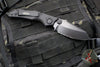 Vintage 2011 Microtech Select Fire- Manual- Tactical- Black Handle- Black Part Serrated Blade 129-2 T