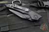 Vintage 2011 Microtech Select Fire- Manual- Tactical- Black Handle- Black Part Serrated Blade 129-2 T
