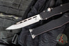 Microtech Halo VII- Clip Point- Marfione Select- Black Handle- Stonewash Blade 1350-10 MS1