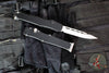 Microtech Halo VII- Clip Point- Marfione Select- Black Handle- Stonewash Blade 1350-10 MS1