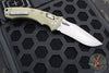 Microtech Knives- Amphibian Ram-Lok Folder- Fluted OD Green G-10 Handle- Apocalyptic Finished Blade 137RL-10 APFLGTOD