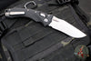 Microtech Knives- Amphibian Ram-Lok Folder- Fluted Black G-10 Handle- Stonewash Plain Edge Blade 137RL-10 FLGTBK