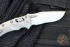 Marfione Select- Amphibian Ram-Lok Folder- Stonewash Finished Smooth Titanium Handle- Stonewash Plain Edge Blade- Blue Ti Backspacer 137RL-10 MS2