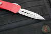 Microtech Troodon OTF Knife- Red Handle- Double Edge- Apocalyptic Blade 138-10 APRD