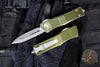Microtech Troodon OTF Knife- Double Edge- Distressed OD Green Handle- Apocalyptic Blade 138-10 DOD