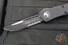 Microtech Troodon OTF Knife- Tactical- Single Edge- Black Handle- Black Part Serrated Blade 139-2 T 2019