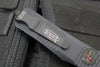 Microtech Troodon OTF Knife- Tactical- Single Edge- Black Handle- Black Part Serrated Blade 139-2 T 2019