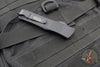 Microtech Troodon OTF Knife- Tactical- Single Edge- Black Handle- Black Part Serrated Blade 139-2 T 2019