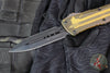 *PREOWNED* Microtech Combat Troodon OTF Knife- Double Edge- Black Handle- Ultem Inlay- Black DLC Blade 142-1 DLCTULS