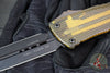 *PREOWNED* Microtech Combat Troodon OTF Knife- Double Edge- Black Handle- Ultem Inlay- Black DLC Blade 142-1 DLCTULS