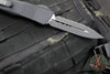 Microtech 2019 Combat Troodon OTF Knife- Tactical- Double Edge- Black Handle- Full Serrated Black Blade 142-3 T
