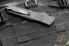 Microtech 2019 Combat Troodon OTF Knife- Tactical- Double Edge- Black Handle- Full Serrated Black Blade 142-3 T