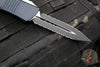 Microtech Combat Troodon Black Double Edge DOUBLE Full Serrated Black Blade 142-D3