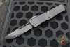 Microtech Combat Troodon OTF Knife- Single Edge- Shadow Edition- Black Handle- Black DLC Blade- Carbon Fiber Button 143-1 DLCTSH