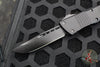 Microtech Combat Troodon OTF Knife- Single Edge- Shadow Edition- Black Handle- Black DLC Blade- Carbon Fiber Button 143-1 DLCTSH